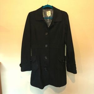 Black Long Peacoat